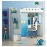 Giường tầng trẻ em kết hợp tủ 02